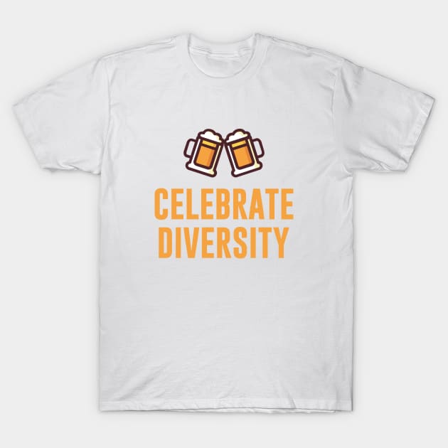 Celebrate Diversity Mask T-Shirt by gabrielakaren